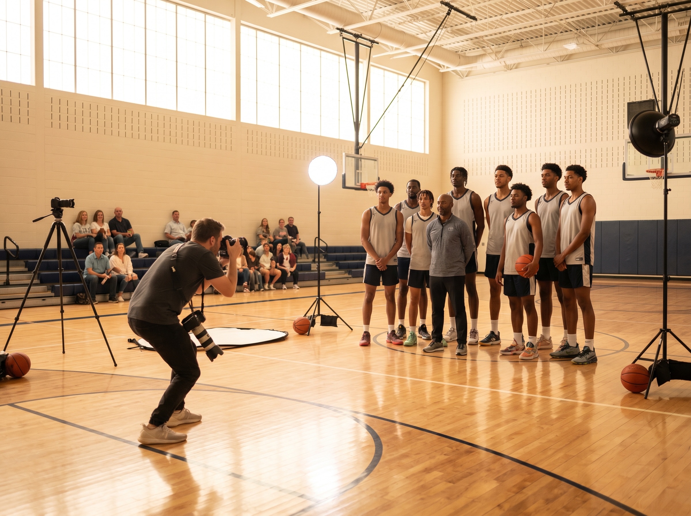 Basketball club branding photography