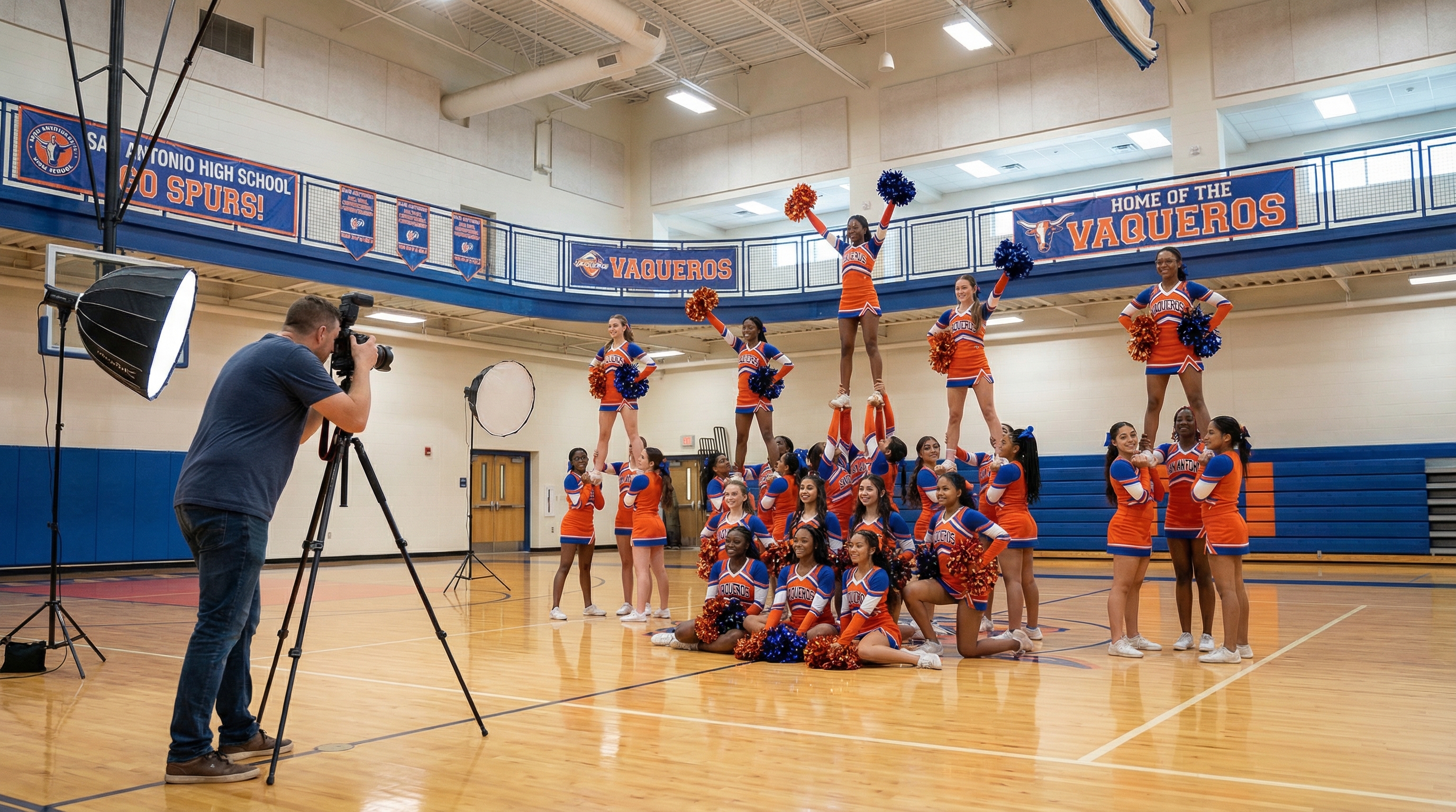 Cheer team photography session