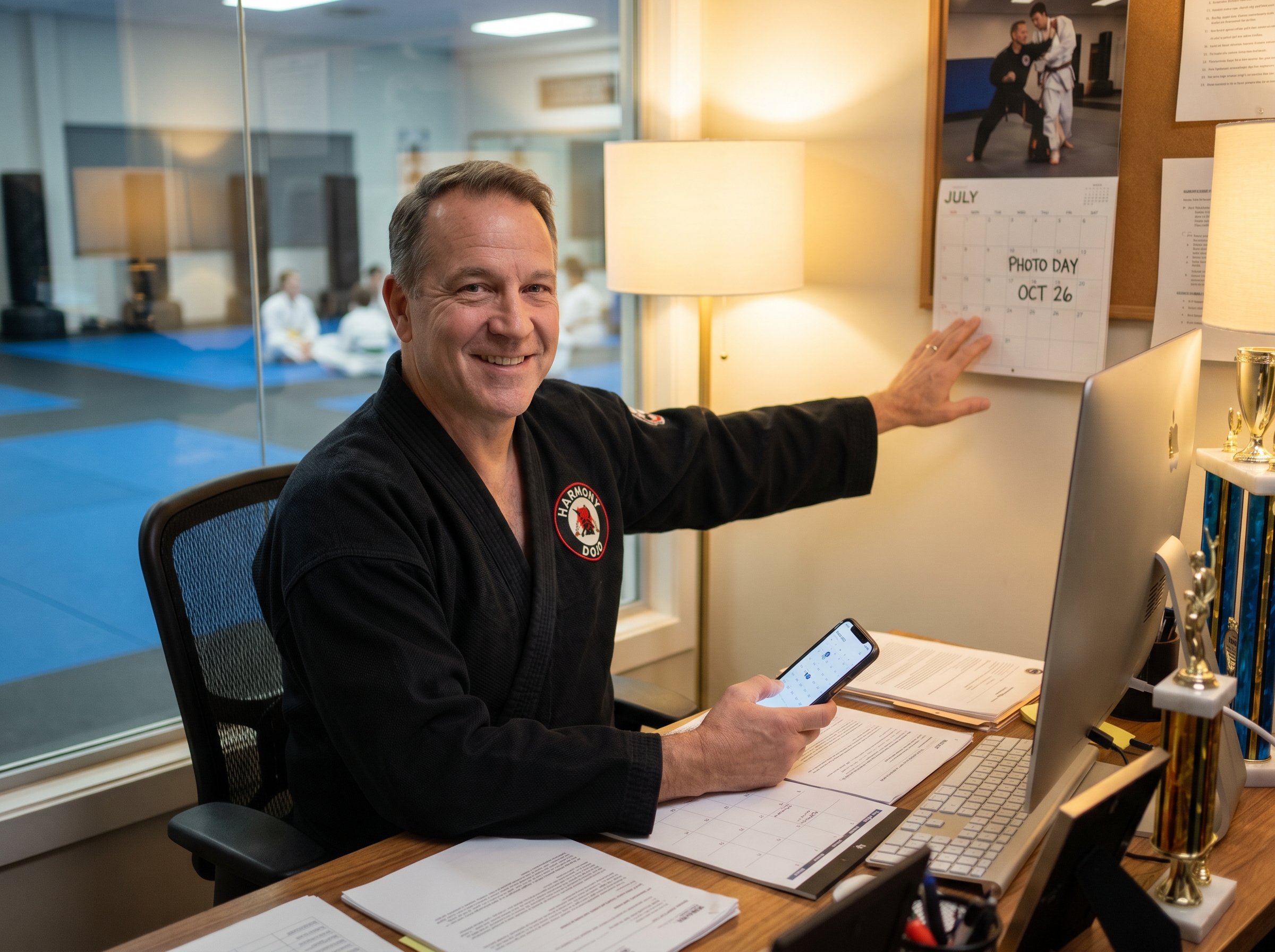 Martial arts program booking discussion
