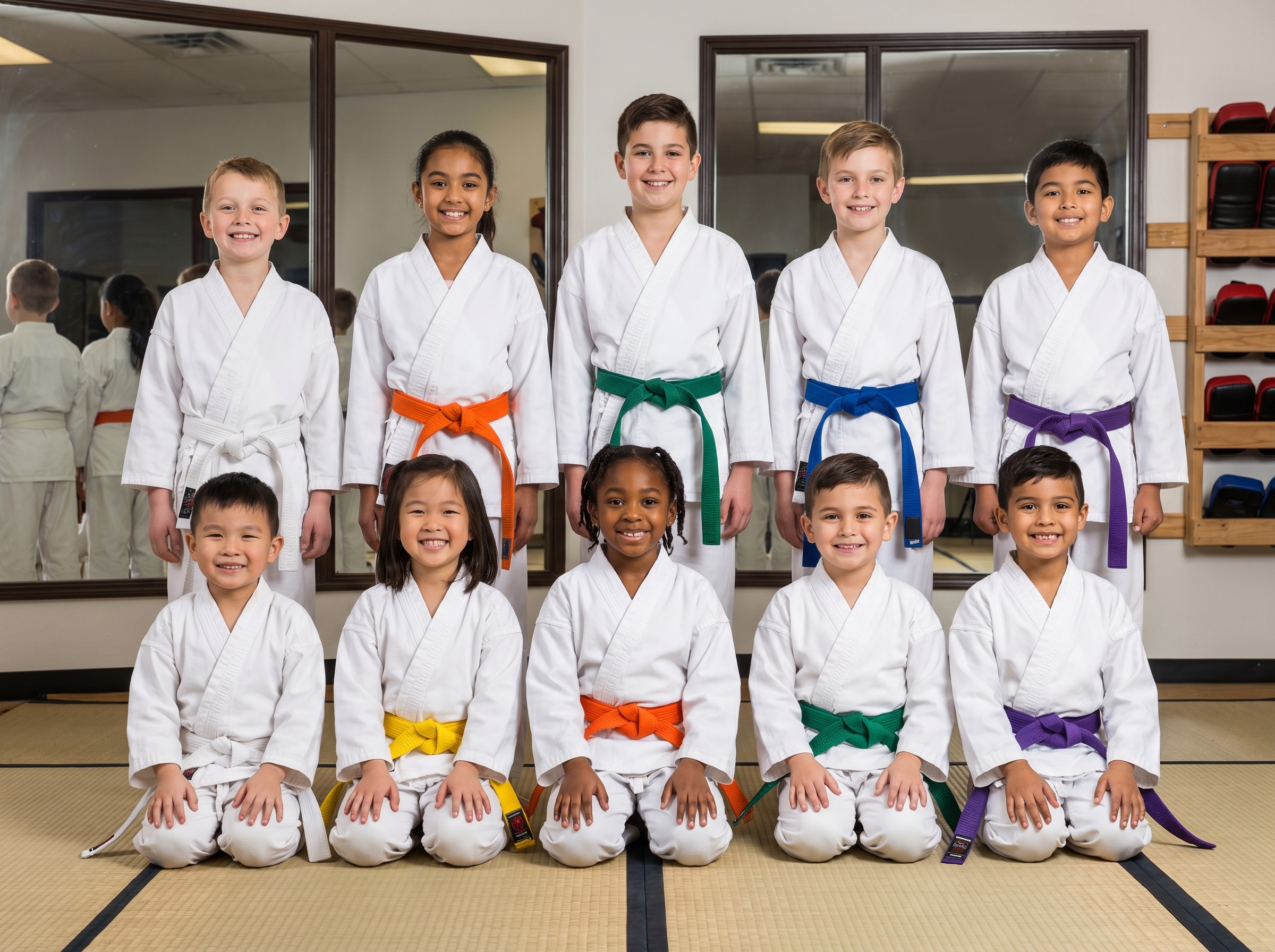 Martial arts group photo